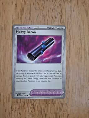 🔥 QTY 1 Pokémon Tool Trainer Card Heavy Baton